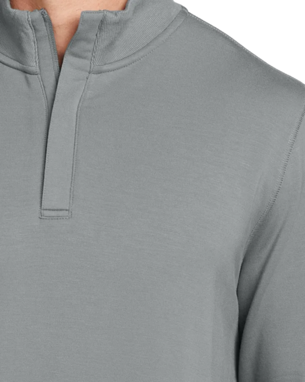 Closeup of a TM1MU419 TravisMathew Newport 1/4-Zip Fleece